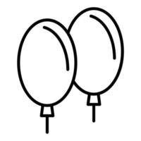 Ballon Symbol Stil vektor