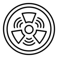 Gamma Strahlen Symbol Stil vektor