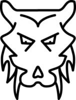 Werwolf Symbol Stil vektor