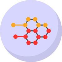molekyl strukturera vektor ikon design
