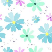 nahtlose Blumen botanische Blumenmustergrafik. perfektes Design für Hintergrund, Tapete, Sammelalbum und Textil. Oberflächendesign vektor