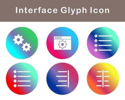 gränssnitt vektor ikon uppsättning