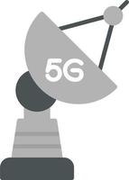 5g Satellit Gericht Vektor Symbol