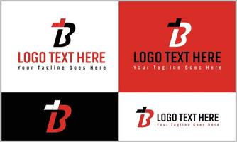 b abstrakt alfabet brev logotyp design uppsättning vektor
