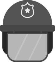 polis hjälm vektor ikon