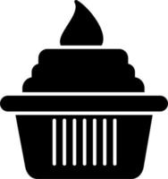 Cupcake-Vektor-Symbol vektor