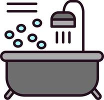 Badewanne-Vektor-Symbol vektor