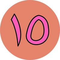 Arabisch Nummer fünfzehn Vektor Symbol