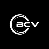 bcv brev logotyp design i illustration. vektor logotyp, kalligrafi mönster för logotyp, affisch, inbjudan, etc.