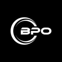bpo Brief Logo Design im Illustration. Vektor Logo, Kalligraphie Designs zum Logo, Poster, Einladung, usw.