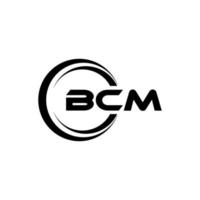 bcm-Brief-Logo-Design in Abbildung. Vektorlogo, Kalligrafie-Designs für Logo, Poster, Einladung usw. vektor