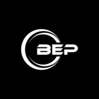 bep-Buchstaben-Logo-Design in Abbildung. Vektorlogo, Kalligrafie-Designs für Logo, Poster, Einladung usw. vektor
