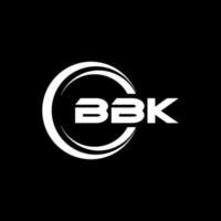 bbk Brief Logo Design im Illustration. Vektor Logo, Kalligraphie Designs zum Logo, Poster, Einladung, usw.