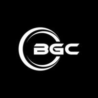 bgc-Brief-Logo-Design in Abbildung. Vektorlogo, Kalligrafie-Designs für Logo, Poster, Einladung usw. vektor