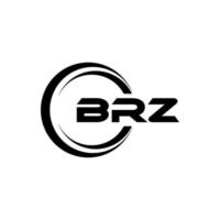 brz Brief Logo Design im Illustration. Vektor Logo, Kalligraphie Designs zum Logo, Poster, Einladung, usw.