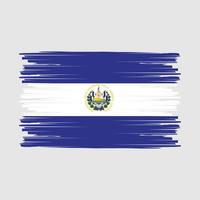 El Salvador flagga borste vektor