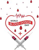 Welt Blut Spender Tag Vektor