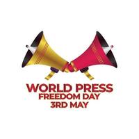 Welttag der Pressefreiheit vektor