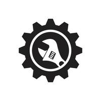 Mechaniker Werkzeug Logo vektor