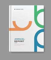 årlig Rapportera mall omslag design vektor