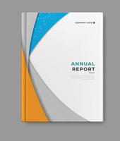 jährlich Bericht Vorlage Startseite Design vektor