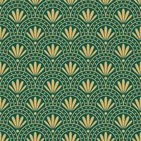 vintage art deco nahtloses muster. Strichzeichnungen geometrische Goldformen. moderne Ornamente-Vektor-Illustration. gatsby retro eleganter hintergrund für stoff, tapeten oder verpackung vektor