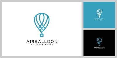 Luft Ballon Logo Vektor Design Vorlage