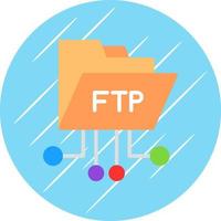 FTP-Vektor-Icon-Design vektor