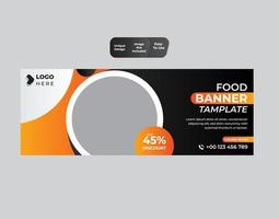 Food Banner Vorlage Design vektor
