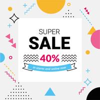 Vector Super Sale Angebot Design