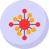 biologisk nätverk vektor ikon design