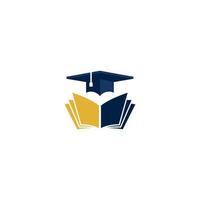 logotyp för bok och utbildning företag vektor
