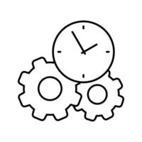 tid förvaltning ikon vektor uppsättning. deadline illustration tecken samling. tidslinje symbol eller logotyp.