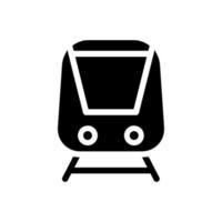 tåg vektor ikon. järnväg illustration tecken. spårvagn symbol. offentlig transport logotyp.