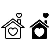 Hem ikon vektor uppsättning. hus illustration tecken samling. stuga symbol.