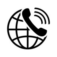 Stimme Über Internet Protokoll Vektor Symbol. Telefonie voip Illustration unterzeichnen. Internet ip Symbol.