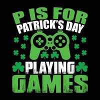 p är för Patricks dag spelar spel svg, spel svg, st pattys dag, rolig svg, helgon patrick, patricks dag, helgon Patricks dag, st patrick svg, st Patricks dag svg vektor