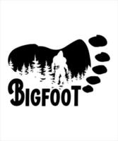 glauben Bigfoot Illustration Design vektor