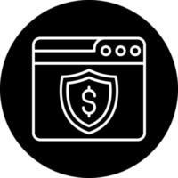 Netz online Zahlung Sicherheit Vektor Symbol