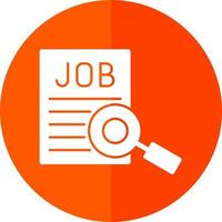 Jobsuche Vektor-Icon-Design vektor