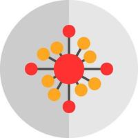 biologisches Netzwerk-Vektor-Icon-Design vektor