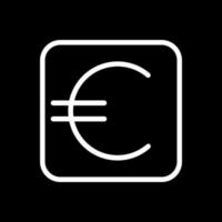 Euro-Zeichen-Vektor-Icon-Design vektor