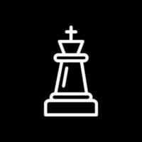 Schach-König-Vektor-Icon-Design vektor