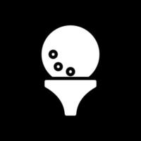 Golfball-Vektor-Icon-Design vektor