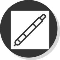 Stift quadratisches Vektor-Icon-Design vektor