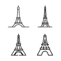 Turm einfach Logo Design Inspiration. eps 10 vektor