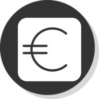 Euro-Zeichen-Vektor-Icon-Design vektor