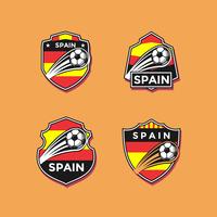 Spanien Fußball Patches Vektor