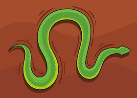 Grön orm vektor