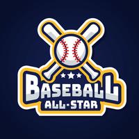 Baseball All Star Logo Vector